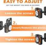 Adjustable Dumbbell 9 In 1 Free Weights For Multiweight Options Quick-Lock Adjustable Dumbbell Sets With Anti-Slip Steel Handle For Full-Body Home Gym Workouts - Image 2