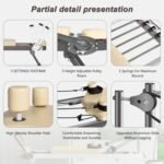 Pilates Reformer Machine For Home Gym Workout, Foldable Pilates Equipment With High Strength Alloy Springs For Beginners, Up To 330lbs - Image 6